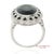 Early 21st Century Vintage Platinum 950 Milgrain Natural Diamond and Tourmaline Ring, Size 7 For Sale - Image 5 of 12