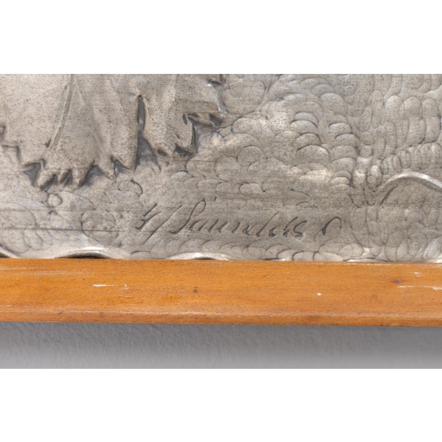 1950s Decorative Pewter Panel, 1950 For Sale - Image 5 of 6