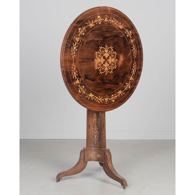 French Restauration Style Tilt-Top Guéridon or Center Table For Sale In Orlando - Image 6 of 9