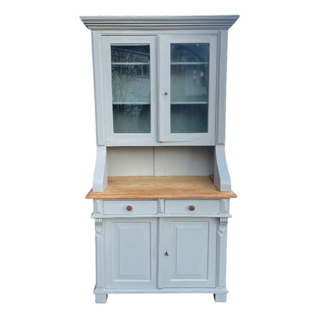 Antique Kitchen Buffet in Fir, 1890s For Sale