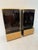 Gold Display Cases in Brass Gold and Smoked Mirrored Glass attributed to Renato Zevi, 1970, Set of 2 For Sale - Image 8 of 8