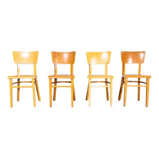 Back Original Dining Chairs from Thonet, 1960s, Set of 4 For Sale