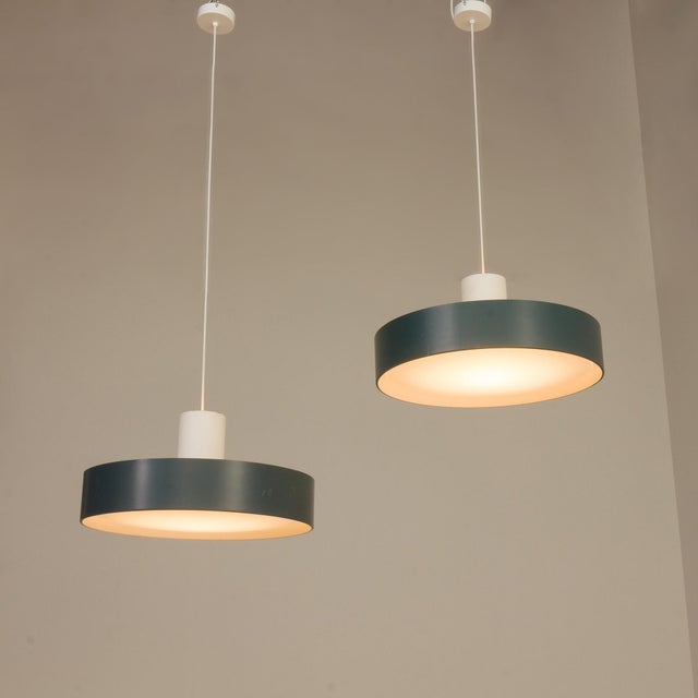 Pendant Lights by Karen & Ebbe Clemmensen and Jørgen Bo for Fog & Mørup, 1960s, Set of 2 For Sale - Image 12 of 13