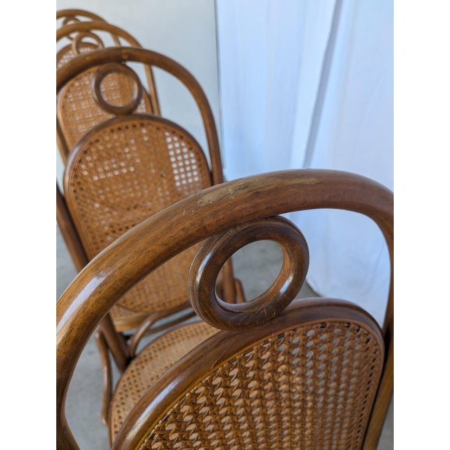 Mid-Century Bentwood Cane Dining Chair, Yugoslavia, 1970s, Set of 6 For Sale - Image 14 of 18