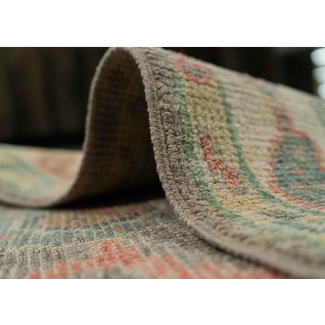 Textile Turkish Oushak Rug 2'3" x 7'8" #20230 For Sale - Image 7 of 8