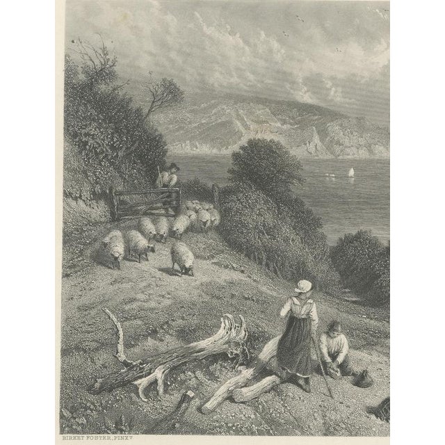 After Myles Birket Foster, Moulin Huet Bay, Guernsey, 1876, Engraving For Sale - Image 4 of 9