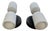 "In Common With" Glass Up Down Wall Sconces in Black - a Pair For Sale