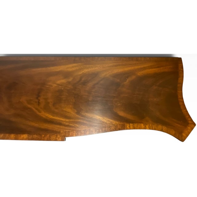 Henkel-Harris Virginia Galleries Federal Inlaid Flame Mahogany Hepplewhite Console Sofa Table For Sale - Image 12 of 18