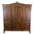 Vintage French Louis XVI Style Wardrobe in Oak For Sale