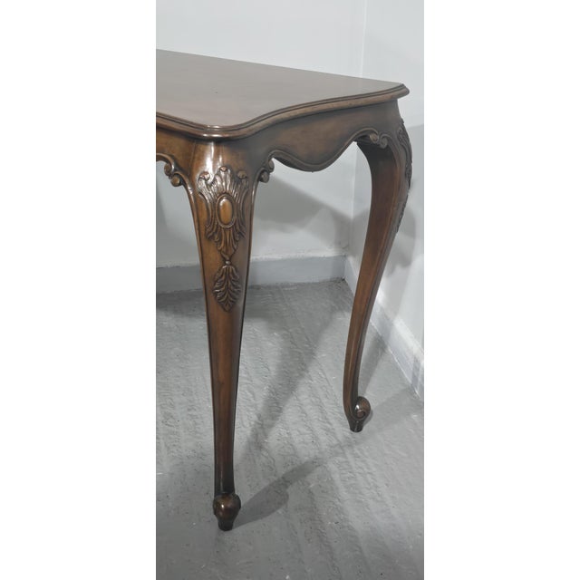 Wood Mahogany Console Hall Table, 1900 For Sale - Image 7 of 13