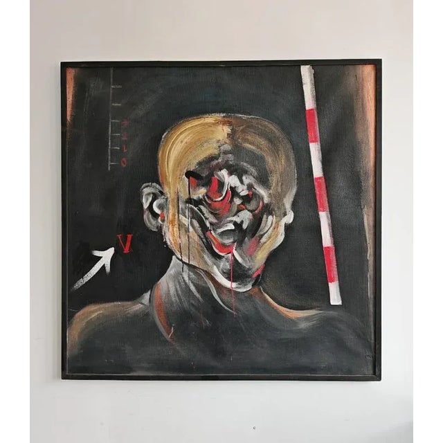 Untitled, 1990s, Oil on Canvas, Framed For Sale - Image 9 of 12