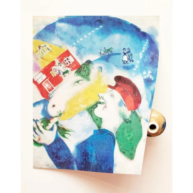 Marc Chagall 1972 After Marc Chagall "Peasant Life", Full-Color Parisian Print For Sale - Image 4 of 7