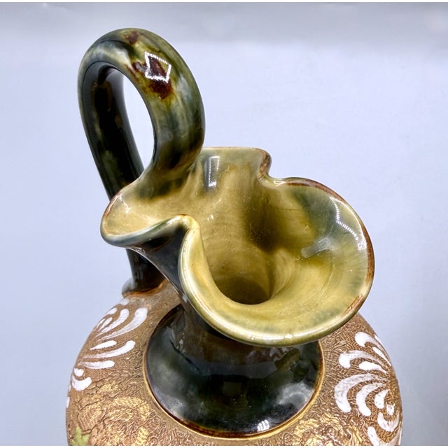 Antique Art Nouveau Stoneware Vases from Royal Doulton Lambeth, 1890s, Set of 2 For Sale - Image 18 of 18