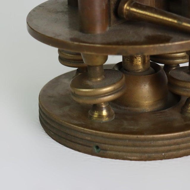 Antique W. & L. E. Gurley Co. Brass Surveyor’s Transit/Theodolite C1890 For Sale - Image 13 of 13