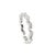 18k White Gold 0.22ct Round Brilliant Diamond Marquise Motif Eternity Band, Size 5.75 For Sale - Image 4 of 7