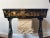 Early 19th Century Antique 19th Century Chinese Export English Chinoiserie Black Laquered Sewing Table, Work Table For Sale - Image 5 of 12