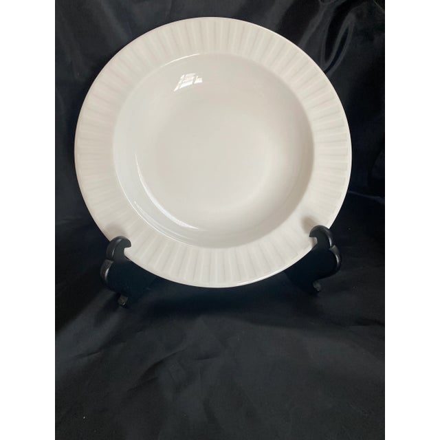 Traditional Late 20th Century Wedgwood White Night and Day Individual Pasta/Soup/Salad Bowl a Classic Mint Condition. For Sale - Image 3 of 12
