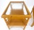 Pair c1970s Bamboo Rattan Two Tier Rippled Glass Top Rectangle End Side Tables For Sale - Image 9 of 14