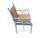 Wood Mid 20th Century Faux Bamboo Armchair For Sale - Image 7 of 11