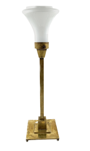 Large Brass Table Lamp by A. Boffelli, Milan, Italy, 1935