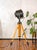 Black Theater Spotlight on Surveying Tripod Floor Lamp from A.E. Cremer, 1950s For Sale - Image 6 of 18