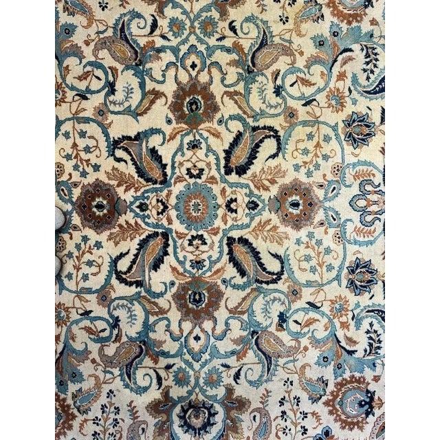 This very elegant large antique fine quality Tabriz rug dates from the mid 19th century. This beautiful rug was hand woven...