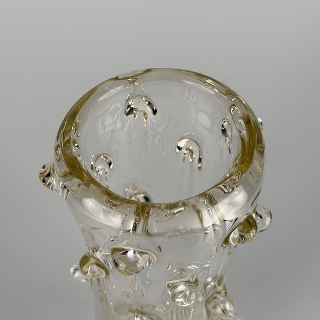 Vintage Mugnoni Murano Glass Vase by Ercole Barovier for Barovier & Toso, 1938 For Sale - Image 6 of 13