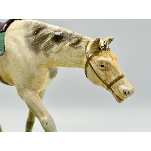 Metal Art Deco Aluminium Desk Tray with Horse Figure, 1930s For Sale - Image 7 of 14