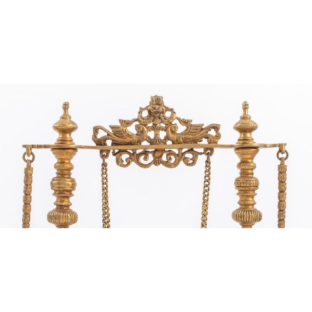 Indian Gilt Bronze Ganesha on Swing Sculpture Chairish