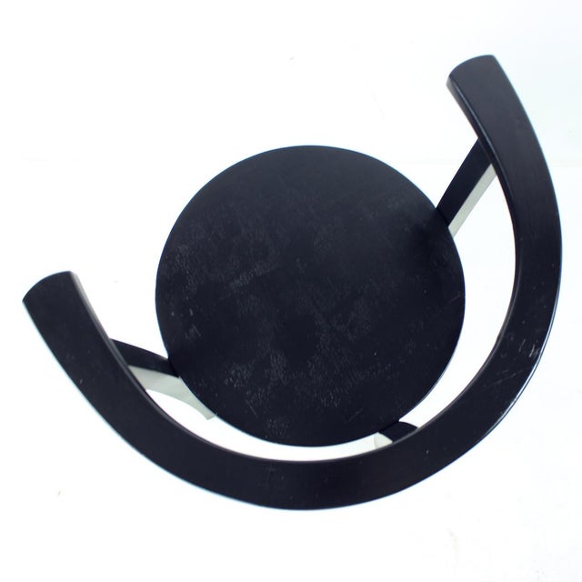 Black Oak Club Armchair, Former Czechoslovakia, 1930s For Sale - Image 9 of 14