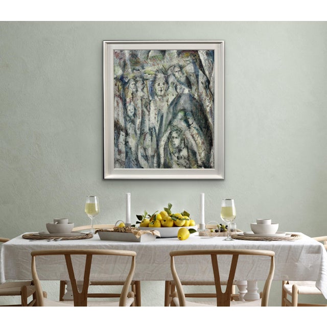 Meryl Watts, Enigma, Oil Painting, 1965, Framed For Sale - Image 17 of 18