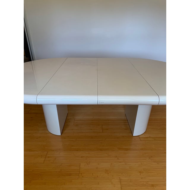 Modern Directional Mid-Century Modern Dinning Set With Chairs by Design Institute America For Sale - Image 3 of 9
