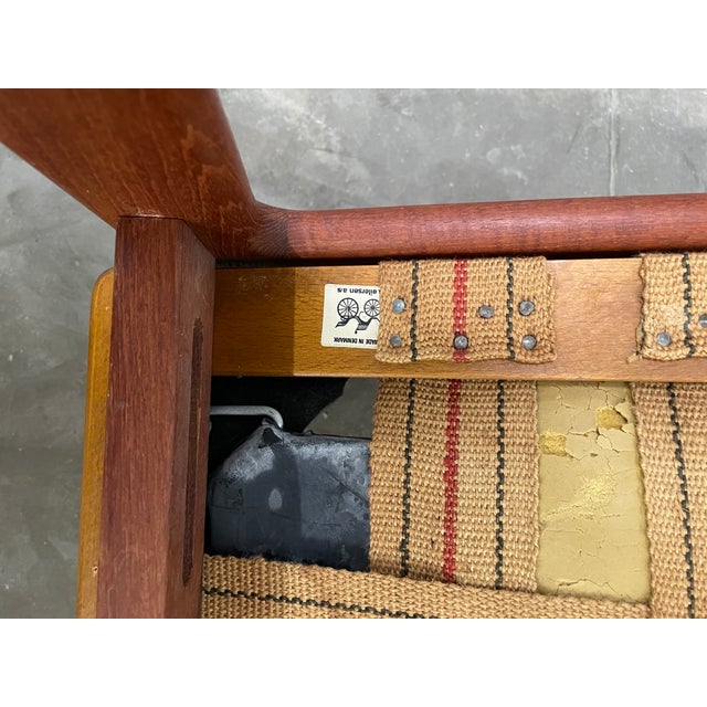 Set of Danish Teak Leather Armchairs by Illum Wikkelsø for Niels Eilersen, 1960s For Sale - Image 17 of 18