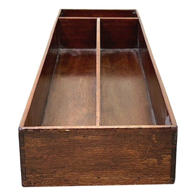 A Good Quality George III Period Mahogany Cutlery Tray Of Exceptionally Rare Large Proportions, with Elegant Pierced...