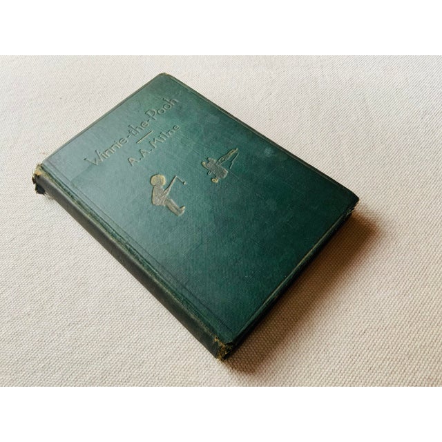 Antique Winnie-the-Pooh a.a. Milne, e.p. Dutton, 88th Edition 1933, Original Green Cloth, Ernest H. Shepard Illustrations, Nantucket Estate For Sale - Image 18 of 18
