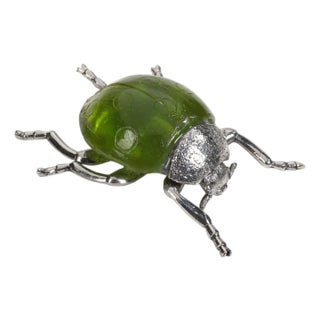 Decorative Green Ladybug Figurines, Set of 2 For Sale