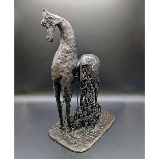 Vintage Bronze Sculpture: Le Cheval De Troie (After Salvador Dali) For Sale - Image 4 of 14