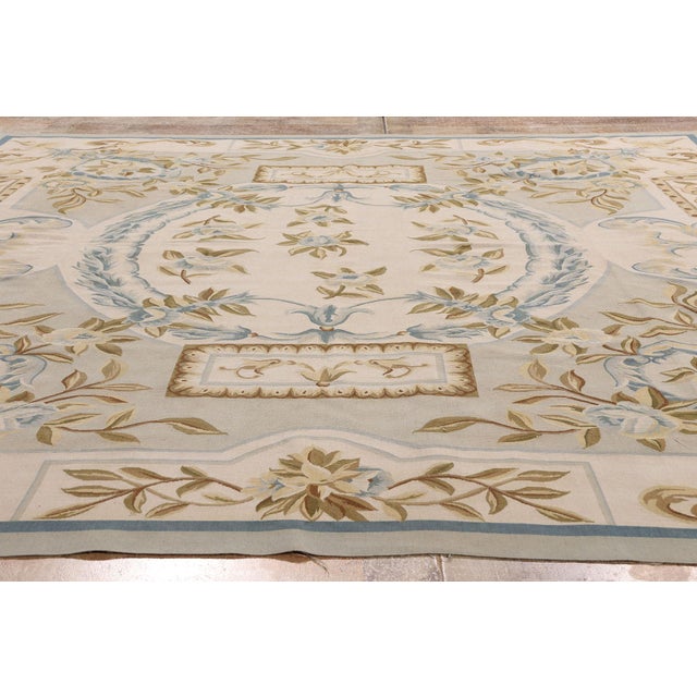 Vintage Chinese Aubusson Rug, 08'10 X 10'01 For Sale - Image 9 of 10