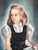 Young Girl With Horse Illustrations Original Oil on Linen by John Turner 1941 For Sale - Image 4 of 7