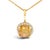 Adorn your neckline with the exquisite allure of this 10K yellow gold pendant necklace, where the warmth of the metal...