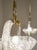 Gold Murano Blown Glass and Brass Pendant Lights by Ercole Barovier for Barovier & Toso, 1930s, Set of 2 For Sale - Image 8 of 16
