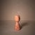 Postmodern Handmade Studio Pottery Ceramic Pink Bud Vase With Abstract Floral Motif For Sale - Image 3 of 11