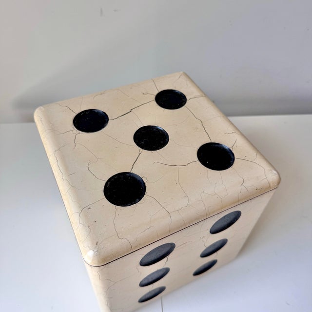 Pop Art Fiberglass Dice Shape Box For Sale - Image 3 of 11