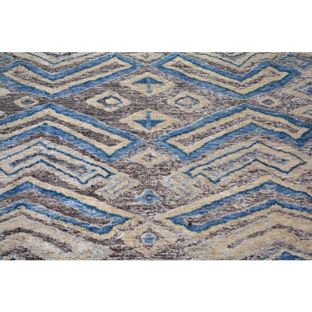 Moroccan Sheba Hand Knotted Wool Rug, 8'9''x12' For Sale In New York - Image 6 of 6