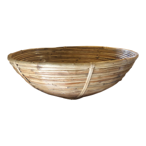 Late 20th Century Gabriella Crespi Style Pencil Reed Centerpiece Bowl
