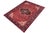Transform your space with this vintage antique-style, hand knotted Persian Tabriz wool rug in red and blue. Made by hand...