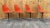 Metal Mid Century Modern Herman Miller Swivel Shell Chairs in Orange - Set of 4 For Sale - Image 7 of 12