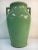 Robinson Ransbottom Pottery Co. 18" Robinson Ransbottom Ohio Pottery Grass Green Floor Vase For Sale - Image 4 of 7