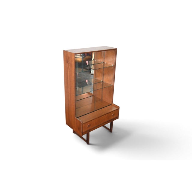 This freestanding bar cabinet was made by Turnidge of London in England during the 1960s. Perfect for entertaining....
