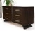 Concave front sculptural profile large pulls 6 drawers restored espresso dresser. Fully restored mid-century modern...